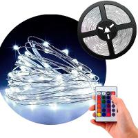 Fio De Fada Leds Branco 100 Lâmpadas Musical Natal 10m Usb - 1