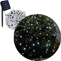 Pisca Cordão Varal Solar Externo 100 Lâmpadas Led Branco 10m - 1