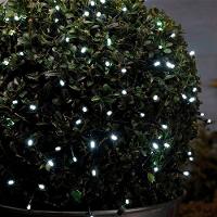 Pisca Cordão Varal Solar Externo 100 Lâmpadas Led Branco 10m - 2