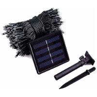 Pisca Cordão Varal Solar Externo 100 Lâmpadas Led Branco 10m - 5