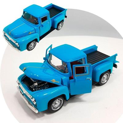 Miniatura Carrinho Camionete Pickup F-100 Metal Colecionável Azul