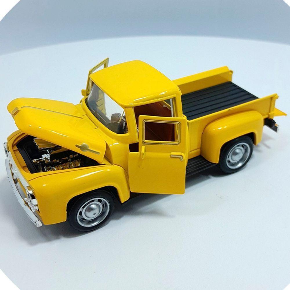 Miniaturas Colecionável Carrinho Pickup F-100 Metal Kit 2pçs - 3