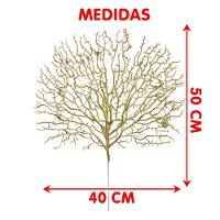 Flores Algas Coral Natalino Gliter Dourado 40x50cm Kit 8pçs - 3