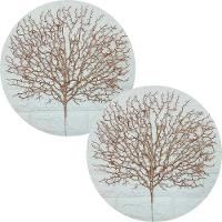 Flores Algas Coral Natal Gliter Rose Gold 40x50cm Kit 8pçs - 1