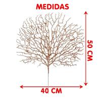 Flores Algas Coral Natal Gliter Rose Gold 40x50cm Kit 8pçs - 3