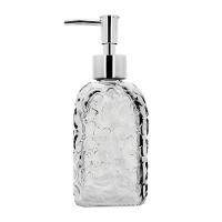 Jogo Porta Sabonete Líquido Vidro Clear Textura E Mini Vaso Suculenta - Tuut