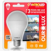 Lâmpada Controled Com 3 Tons De Luz E 2700k Bivolt - 20495 - Ourolux Lampada Led 9w 2700k 3 Tons Bivolt - 3