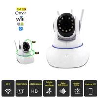 Camera Baba Eletronica Bebe E Pet 3 Antenas Ip Wifi 360º