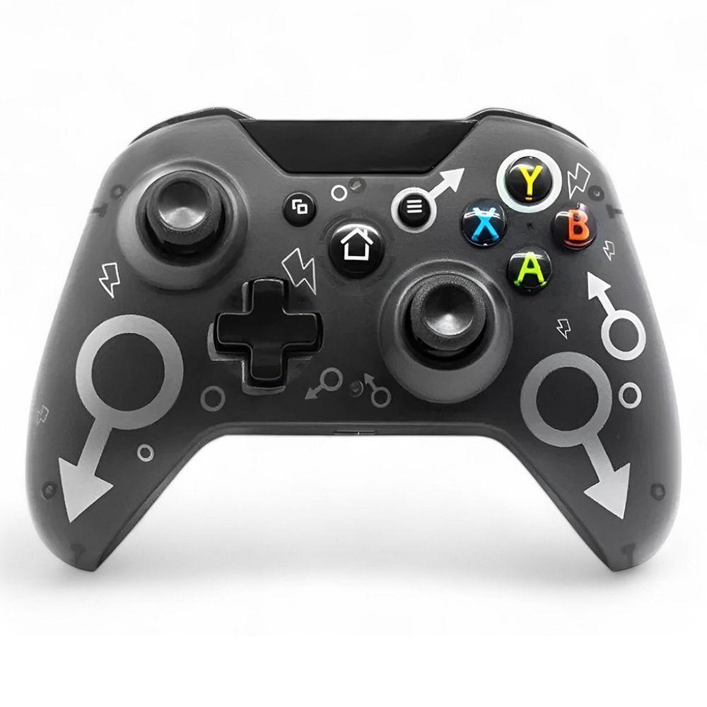 Controle Joystick Sem Fio Preto Personalizado Para Xbox One Notebook E Pc Gamer - 1