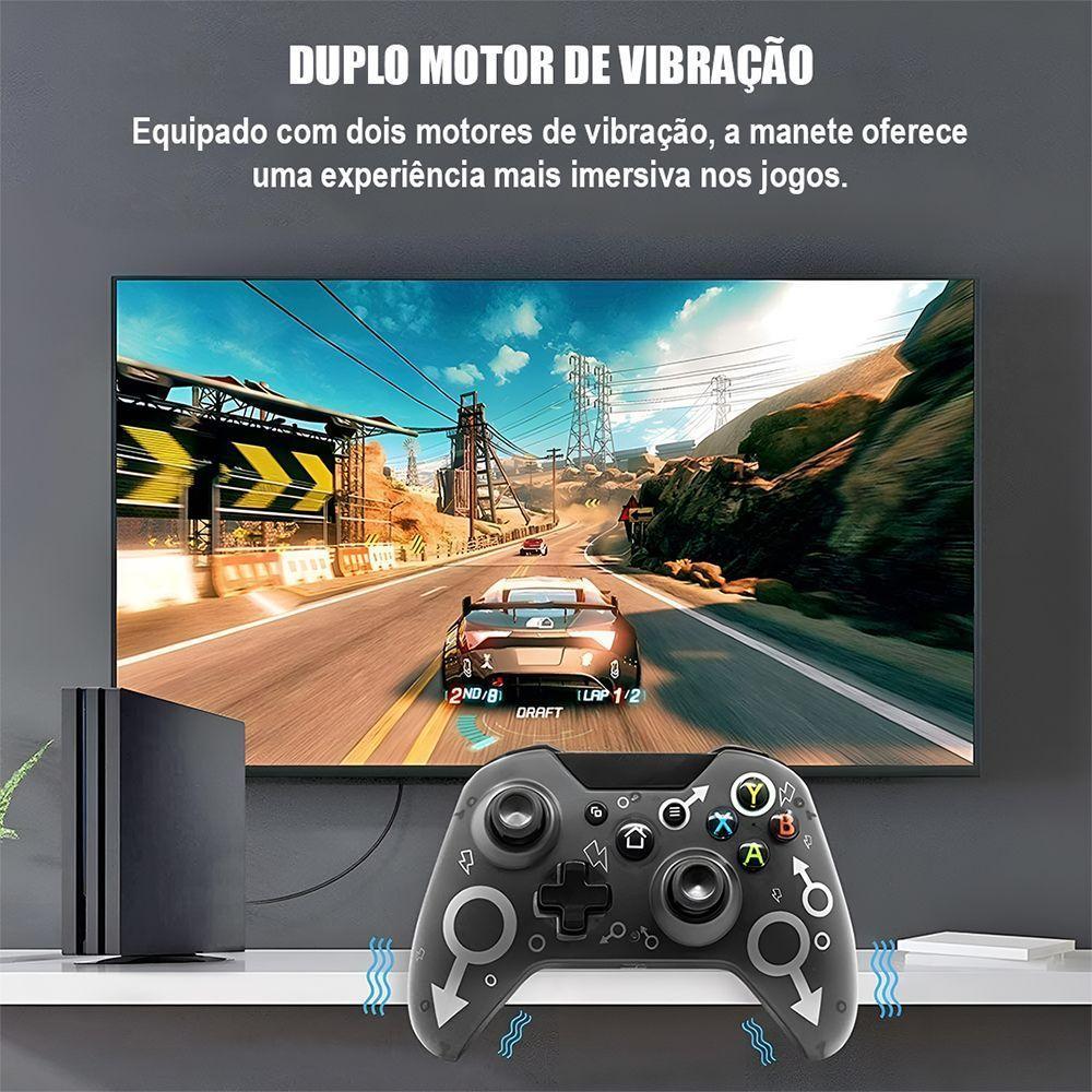 Controle Joystick Sem Fio Preto Personalizado Para Xbox One Notebook E Pc Gamer - 4