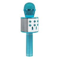 Microfone Karaoke Bluetooth Sem Fio Recarregável - Azul - 2