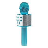 Microfone Karaoke Bluetooth Sem Fio Recarregável - Azul - 3