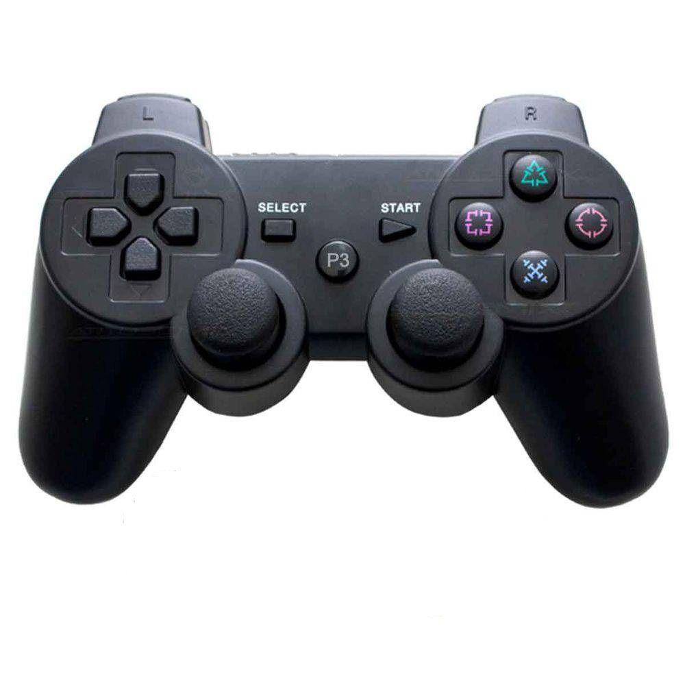 Controle Compatível Com Playstation 3 Ps3 Sem Fio Dualshock - 1