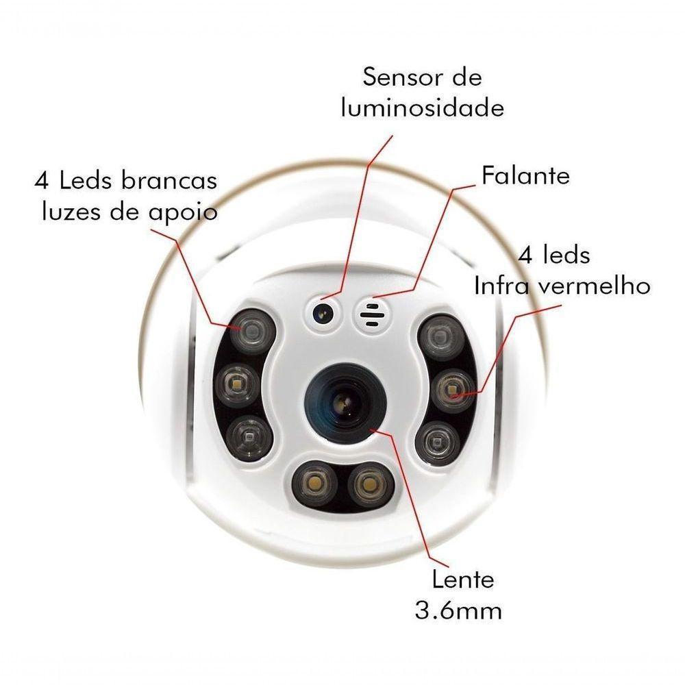 Câmera Ip Wifi Externa Ptz Full Hd 5 Mp Speed Dome - 4