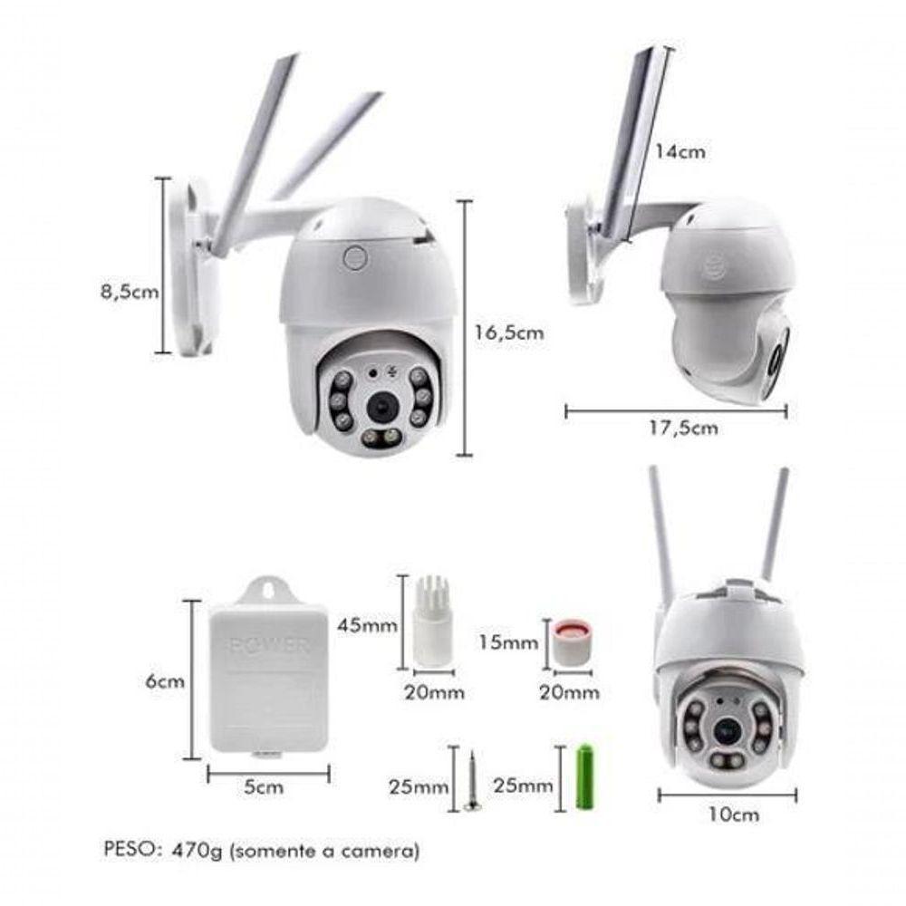 Câmera Speed Dome Ip Wifi Externa Ptz Ultra Hd 5 Mp - 2