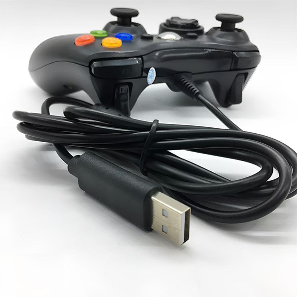 Controle Joystick Com Fio Xbox 360 Slim Compatível Com Jogos Atuais Cloud Game Pc E Celular - 3