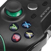 Controle Joystick Com Fio Xbox One Compatível Com Vídeo Game Pc E Cloud Gaming - Cor Preto-verde - 3