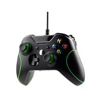 Controle Joystick Com Fio Xbox One Compatível Com Vídeo Game Pc E Cloud Gaming - Cor Preto-verde - 5
