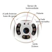 Câmera Ip Wifi Externa Ptz Full Hd 5 Mp Speed Dome