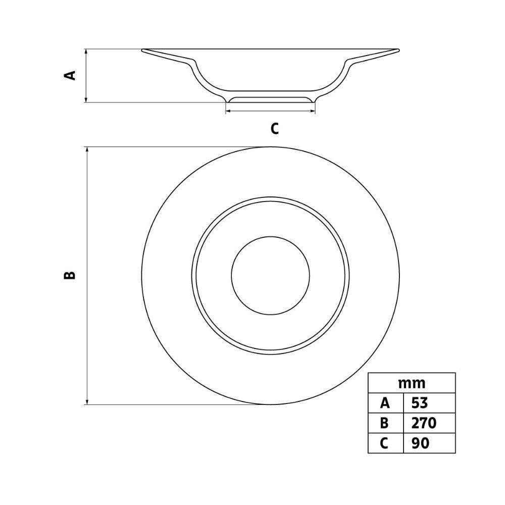 Prato Pasta Tramontina Diamantina Em Porcelana 27 Cm - 4