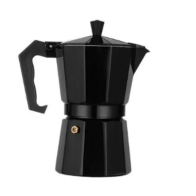 Cafeteira Italiana Preta Black 6 Xicaras Express Luxo Aluminio Grande Manual Profissional