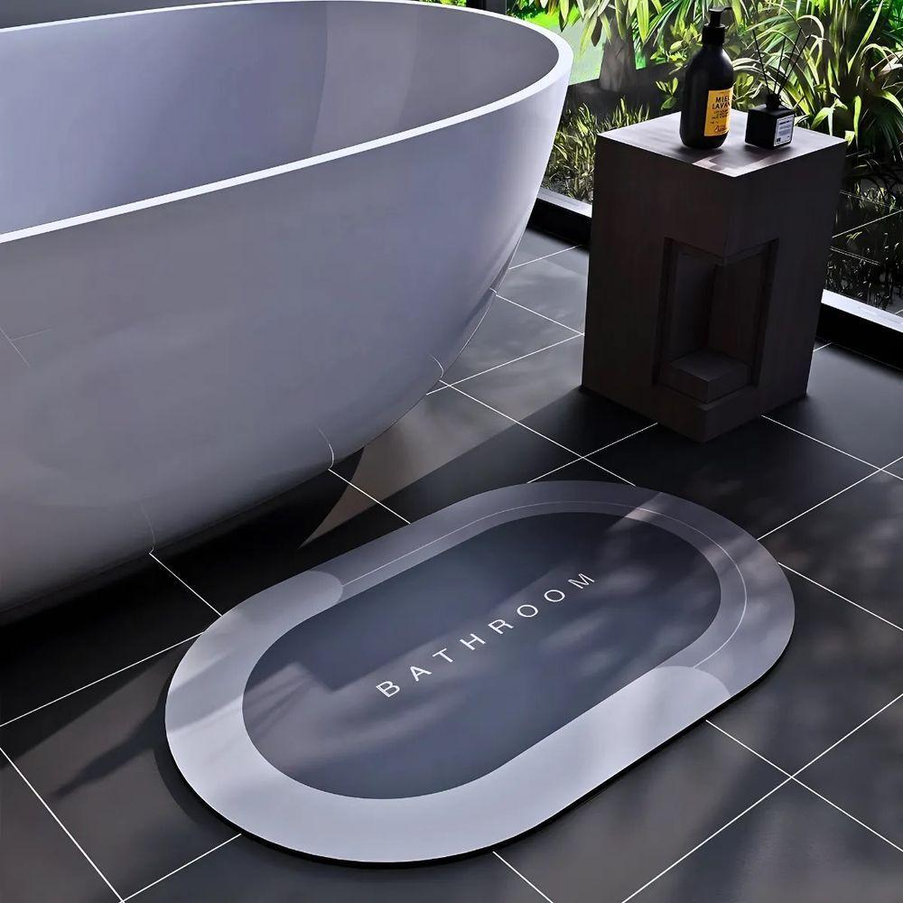 Tapete De Banheiro Super Absorvente Antiderrapante - 6