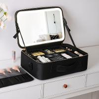 Maleta De Maquiagem Com Espelho Led - 2