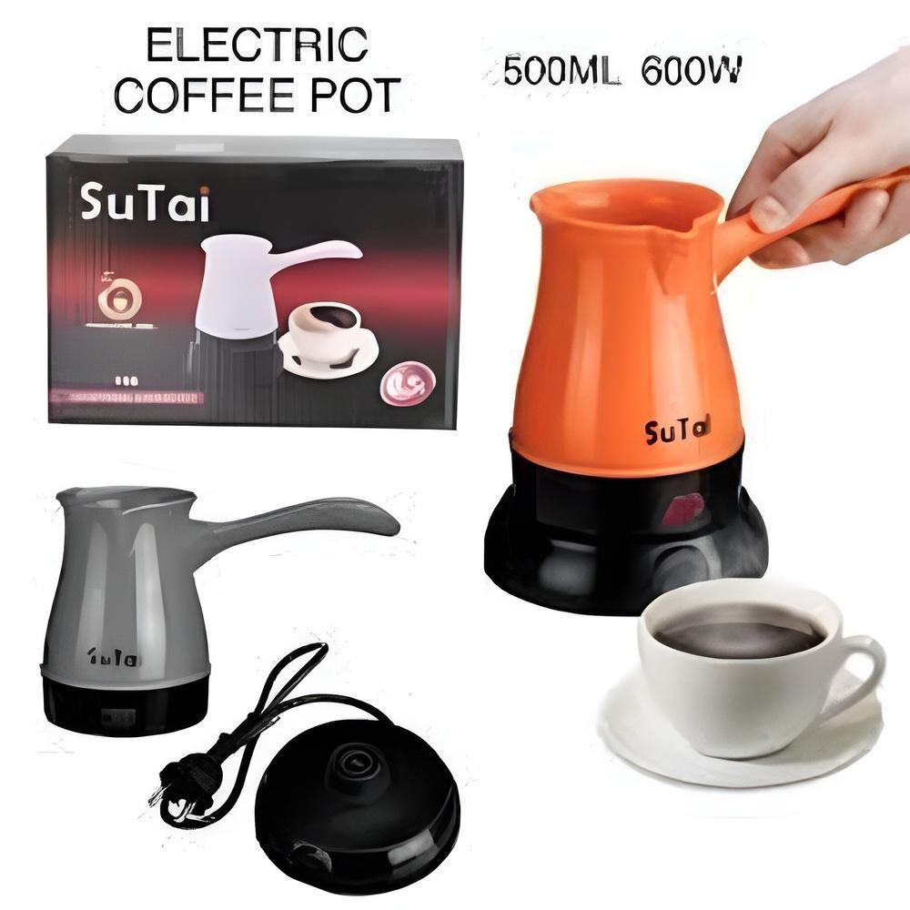 Cafeteira Eletrica Maquina De Cafe Expresso Europeu Turco 600w Aquecedor Agua Bivolt Cinza; Tamanho U - 3