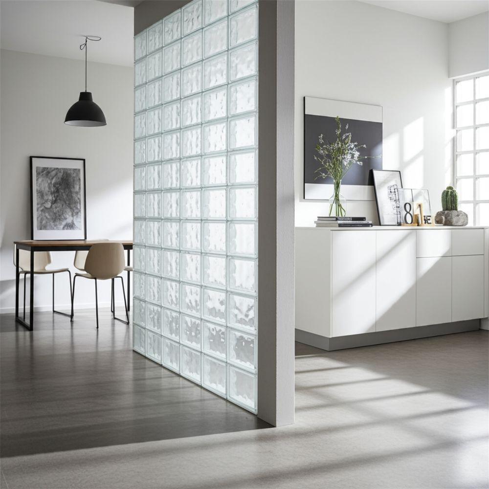 Tijolo De Vidro 19 X 19 X 8 Cm Estrela Dupla Translúcido 06 Unidades Tradestar - 5