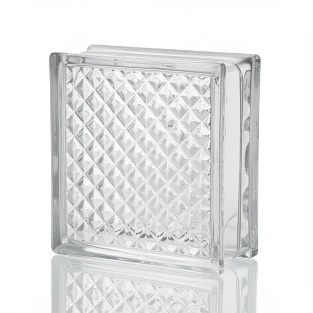 Tijolo De Vidro 19 X 19 X 8 Cm Inca Translúcido 10 Unidades Tradestar - 2