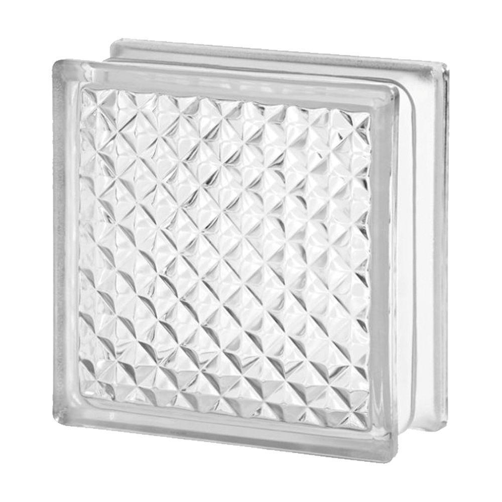 Tijolo De Vidro 19 X 19 X 8 Cm Inca Translúcido 10 Unidades Tradestar - 3