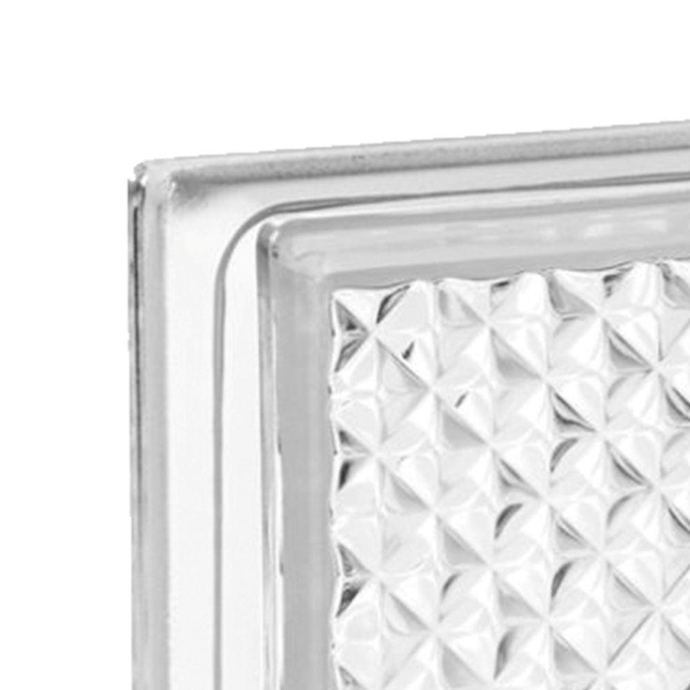 Tijolo De Vidro 19 X 19 X 8 Cm Inca Translúcido 10 Unidades Tradestar - 4