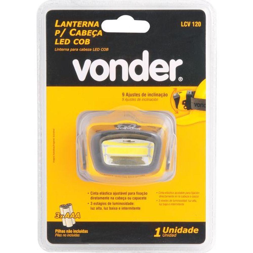 Lanterna Para Cabeça Ledcob Lcv 120 Vonder - 6