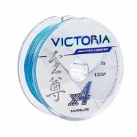 Linha De Pesca Multifilamento 4 Fios Victoria Azul 100m Tamanho 0,20mm - 1