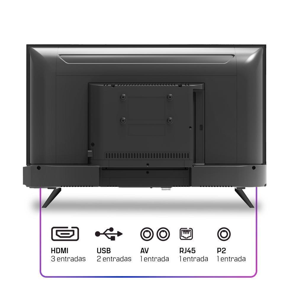 Smart TV HQ 24 HD Tela Sem Bordas Sistema Android Design Slim HQS24NKHM Bivolt - 5