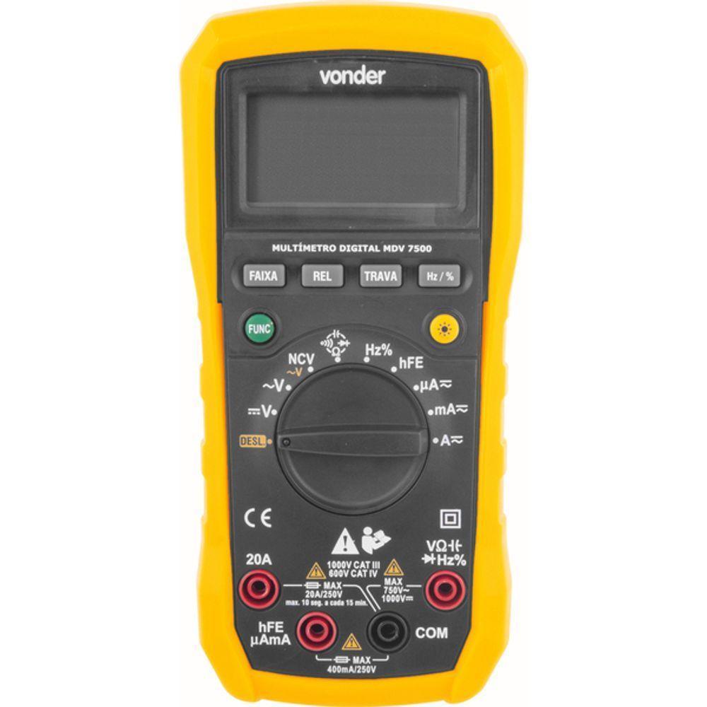 Multimetro Digital Mdv7500 - Vonder - 2