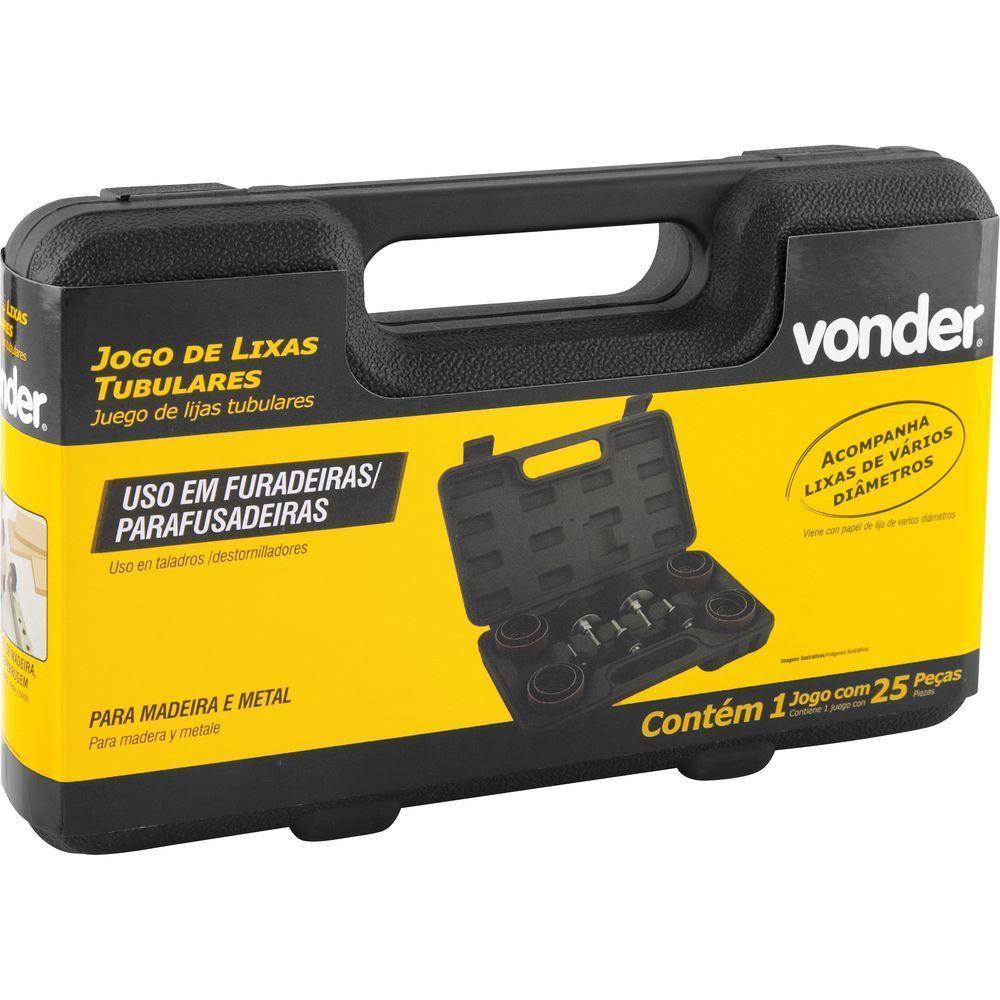 Jogo De Lixas Tubulares Para Furadeira Com 25 Peças Vonder - 5