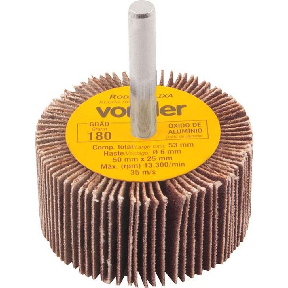 Roda De Lixa 50x25mm Com Haste G180 - Vonder - 1