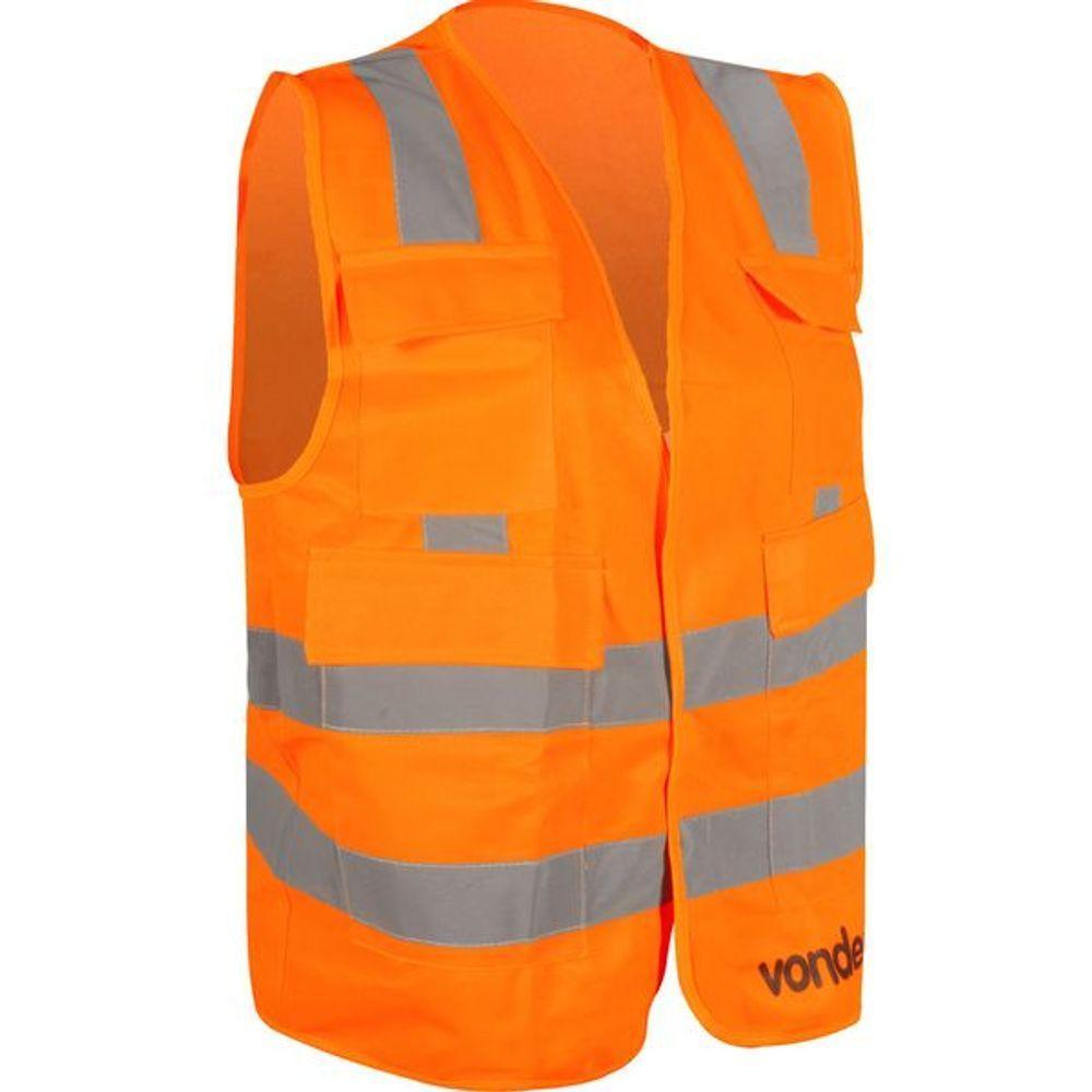 Colete Refletivo Bolso Laranja Cv107 - Vonder - 1