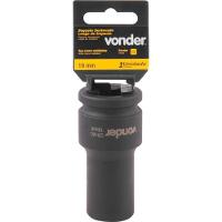 Soquete Sextavado Impacto Longo 3-4" 19mm Aço Cromo Vonder - 1