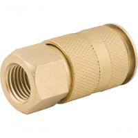 Engate Rápido Fêmea 1-4" Npt Latão Esfera Vonder - 4