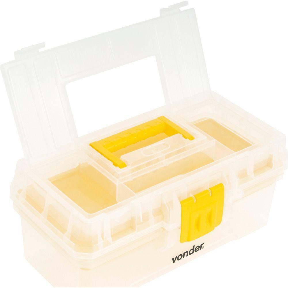 Caixa Plástica Ferramentas Baú 300x160x140mm Bandej Vonder - 1