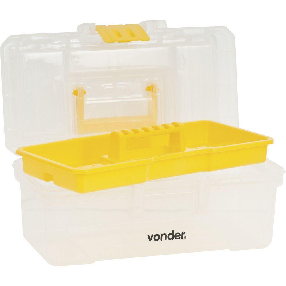Caixa Plástica Ferramentas Baú 300x160x140mm Bandej Vonder - 2