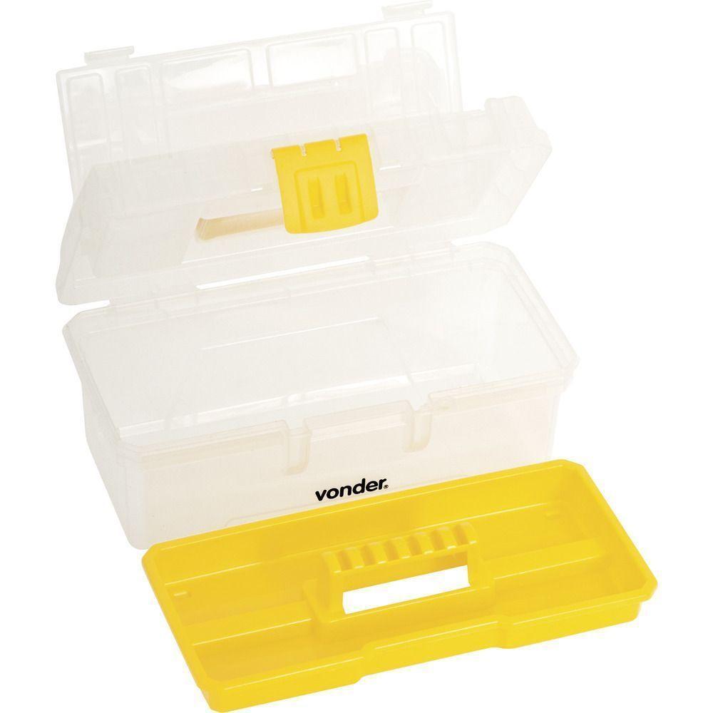 Caixa Plástica Ferramentas Baú 300x160x140mm Bandej Vonder - 4