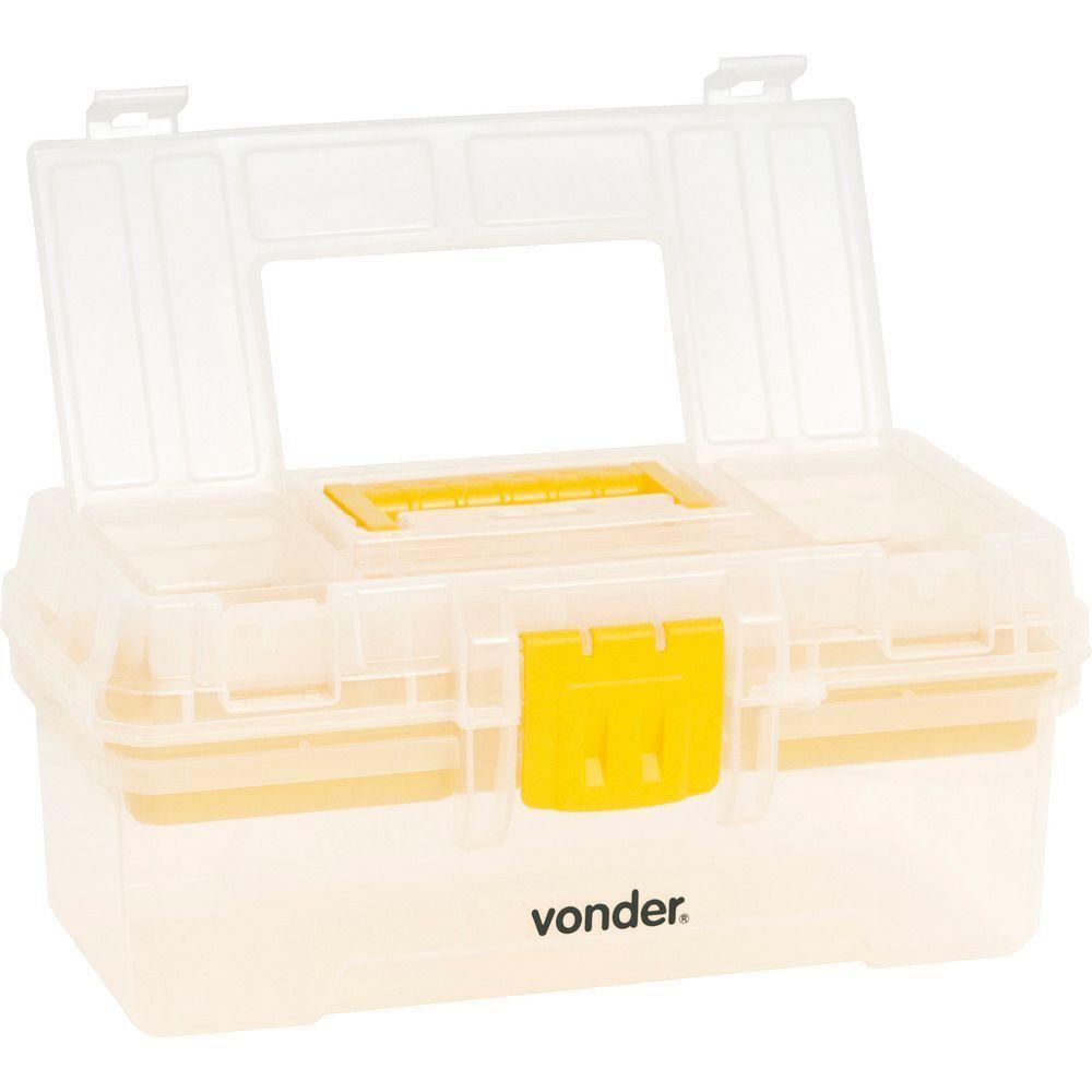 Caixa Plástica Ferramentas Baú 300x160x140mm Bandej Vonder - 5