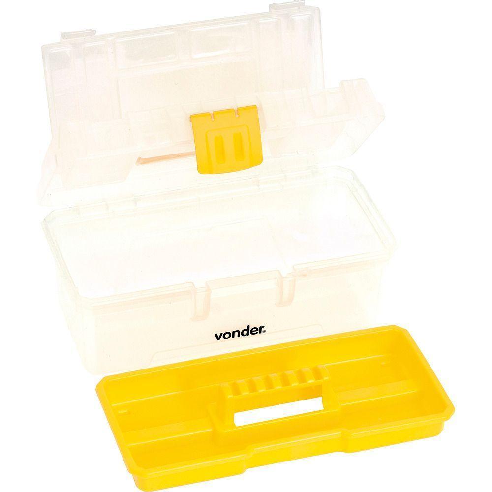 Caixa Plástica Ferramentas Baú 300x160x140mm Bandej Vonder - 6