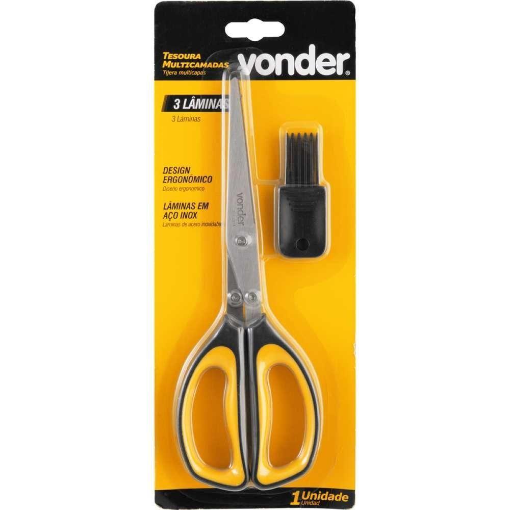 Tesoura Multicamadas 3 Laminas Vonder - 8