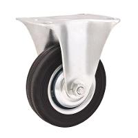 Rodizio Fixo 8" Leve 150kg Núcleo Chapa Borr. Preta Vonder - 1