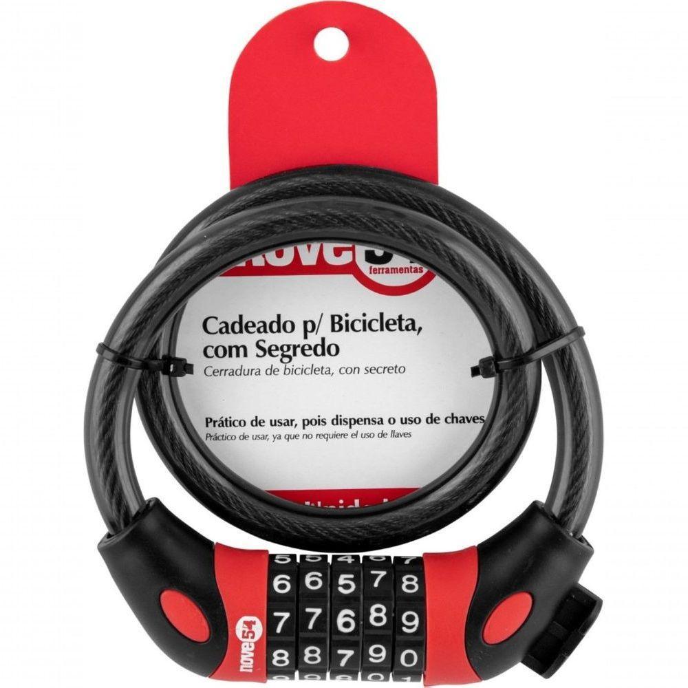 Cadeado Para Bicicleta 60 Cm Com Segredo Nove54 - 5
