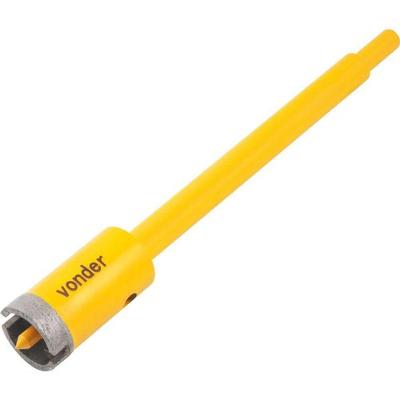 Serra Copo Diamantada 30mm Com Haste E Pino Guia - Vonder